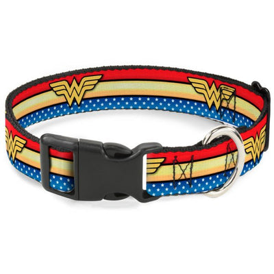 Buckle Down Clip Collar – Wonder Woman Logo – Large 15-26″ - Natural Pet Foods
