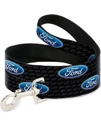 Buckle-Down Leash – Ford Oval Black/Silver 6 Feet - Natural Pet Foods