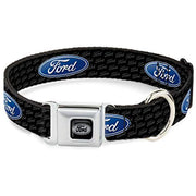 Buckle - Down Seat Belt Buckle Collar – Ford Oval Black/Silver – - Natural Pet Foods