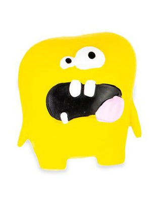 Bud-Z Latex Monster Albert Squeaker Yellow Dog 3.5