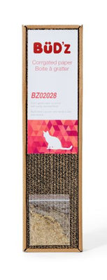 Bud'z Cardboard Scratcher with Catnip