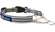 Canine Equipment Quick Release Martingale Collar - Brown Stripes - Natural Pet Foods