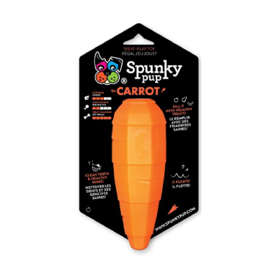 Spunky Pup® Treat Holding Toy Carrot