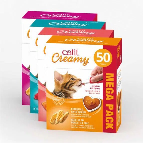 Catit Creamy Lickable Cat Treats 50 pk