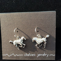 Chelsea - Horse Earrings with Rhinestones - Natural Pet Foods