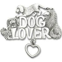 Chelsea Pewter Dog Lover Brooch - Natural Pet Foods