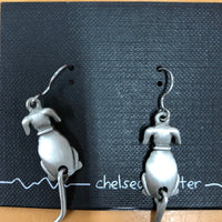 Chelsea Pewter Dog Tail earrings - Natural Pet Foods