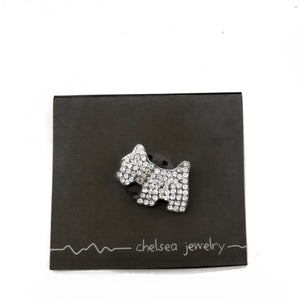 Chelsea - Rhinestone Dog Pin - Natural Pet Foods