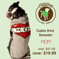 Chilly Dog Mom Tattoo Sweater SALE - Natural Pet Foods