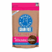 Cloud Star - Buddy Biscuit - Soft & Chewy Cat Treats - Savory Turkey & Cheddar - Natural Pet Foods
