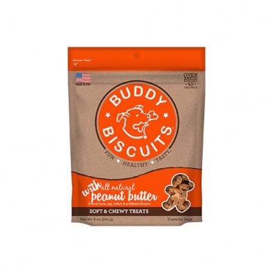 Cloud Star Buddy Biscuits Soft & Chewy- Peanut Butter - Natural Pet Foods