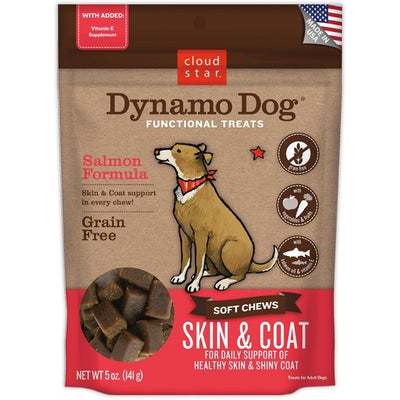 Cloud Star - Dynamo Dog - Soft Chews - Skin & Coat Salmon 14oz - Natural Pet Foods