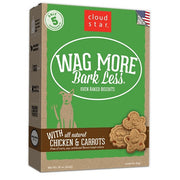 Cloud Star - Wag More Bark Less - Oven Baked Biscuits - Chicken & Carrots 16oz - Natural Pet Foods