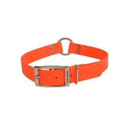 Coastal Remington® Double-Ply Safety Dog Collar with Center Ring Safety Orange - Natural Pet Foods