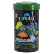 Cobalt Aquatics Spirulina Flakes Premium Fish Food - 1.2 oz - Natural Pet Foods
