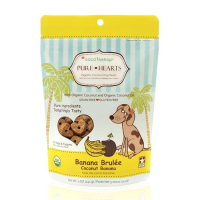 CocoTherapy Pure Hearts Cookie Banana 5oz - Natural Pet Foods