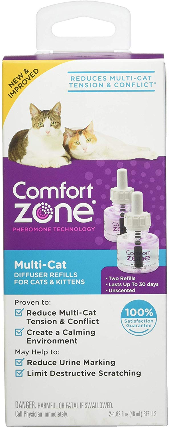 Comfort Zone Multicat Diffuser Refills for Cats Kittens (2 Pack) - Natural Pet Foods