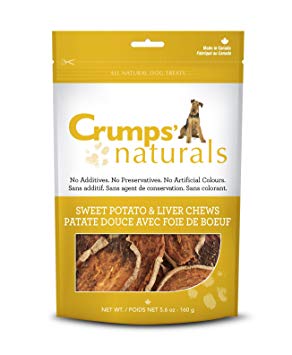 Crump's Naturals Sweet Potato & Liver Chews Dog Treat 160 gr - Natural Pet Foods