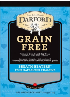 Darford - Grain Free Breath Beaters Dog Treats 340g - Natural Pet Foods