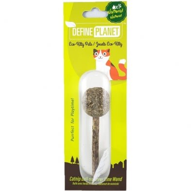Define Planet Catnip Ball on Silver Vine Wand - Natural Pet Foods