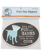 Dog Is Good - Oval Car Magnet - Fun & Games - Natural Pet Foods