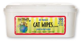 Earthbath Green Tea Grooming Wipes for Cats - Natural Pet Foods