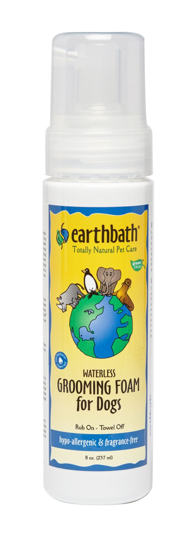 Earthbath - Grooming Foam for Dogs & Puppies Hypo-allergenic & Fragrance Free - Natural Pet Foods
