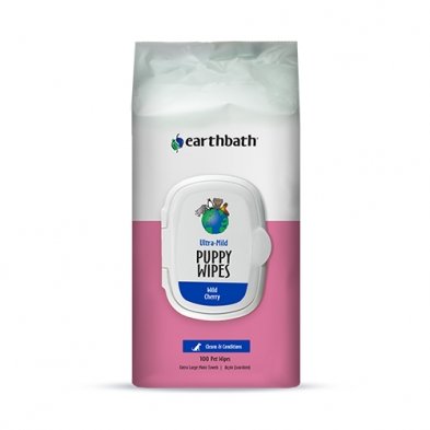 Earthbath - Grooming Wipes Ultra Puppy Cherry - Natural Pet Foods