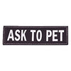 EzyDog - Harness Side Patch - Ask To Pet - Natural Pet Foods