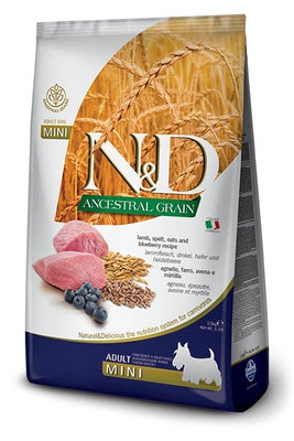 Farmina Lamb & Blueberry Ancestral Grain Adult Mini Dry Dog Foods - Natural Pet Foods