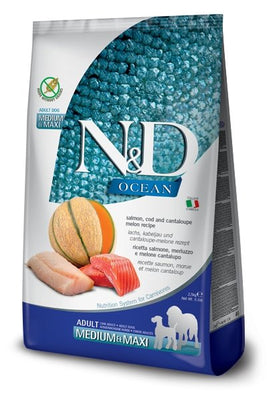 Farmina Salmon, Cod, Cantaloupe Adult Med/Maxi (NEW) - Natural Pet Foods