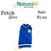 Fetch Wear Blue Dog Sweater SALE - Natural Pet Foods