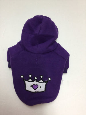 Fetchwear Purple Crown Dog Hoodie - Natural Pet Foods