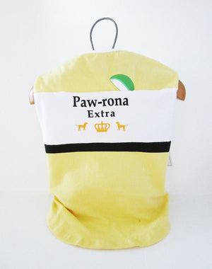 Fetchwear Summer T Shirt - Paw-rona Extra Yellow SALE - Natural Pet Foods
