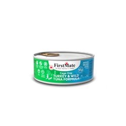 FirstMate Grain Free 50-50 Blend Turkey-Tuna Blend Cat Can 24/156 g (SOLD BY THE CASE ONLY) - Natural Pet Foods