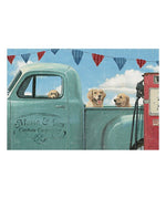 Framed Wall Art - Lam - Let's Go For A Ride II - Natural Pet Foods