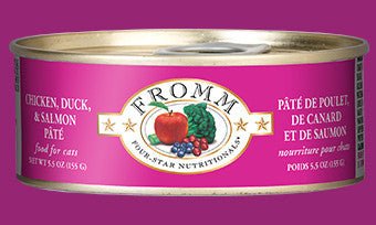 Fromm Chicken, Duck & Salmon Pate Cat Cans 5.5 oz - Natural Pet Foods