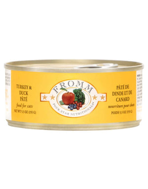 Fromm Four Star Turkey & Duck Pate 5.5 oz cat can - Natural Pet Foods