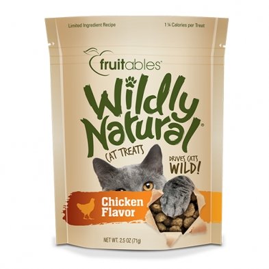 Fruitable Wildy Natural Chicken Flavor Cat Treat 2.5 oz - Natural Pet Foods