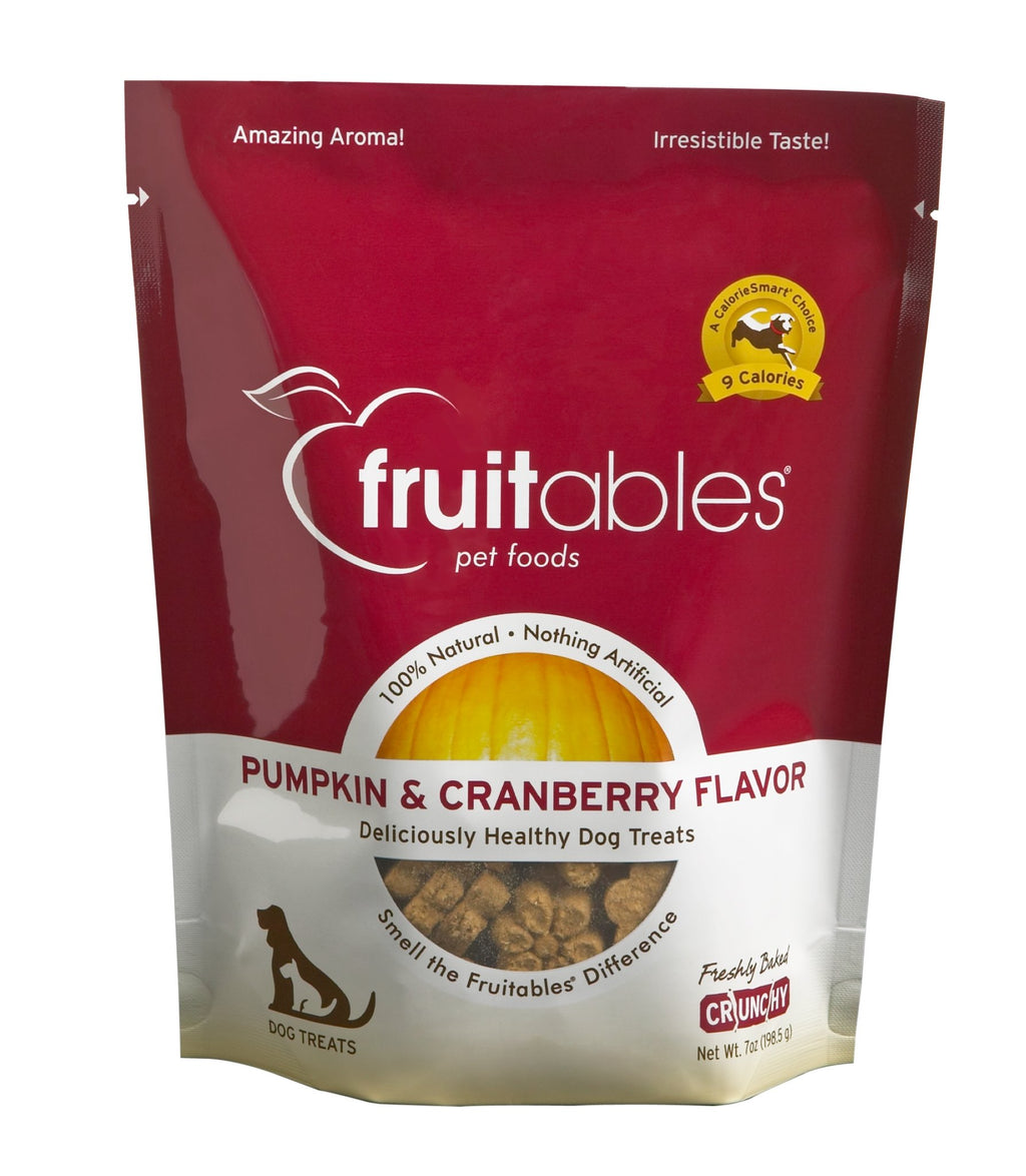 Fruitables Pumpkin & Cranberry Flavor 7 oz Dog Treat - Natural Pet Foods
