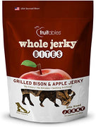 Fruitables Whole Jerky Bite Grilled Bison & Apple Jerky 5 oz Dog Treat - Natural Pet Foods