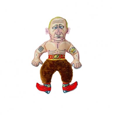 Fuzzu Presidential Parody Rootin' Tootin' Putin Cat Toy - Natural Pet Foods