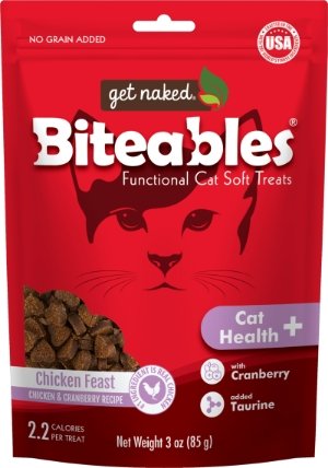 Get Naked Biteables Cat Health PLUS Functional Cat Soft Treats 3 oz - Natural Pet Foods