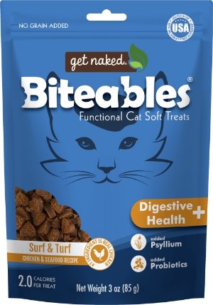 Get Naked Biteables Digestive Health PLUS Functional Cat Soft Treats - Natural Pet Foods
