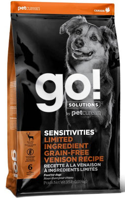 Go! Sensitivities LID Grain Free Venison Dry Dog Foods - Natural Pet Foods