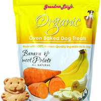 Grandma Lucy's - Organic Oven Baked Treats - Banana and Sweet Potato - Natural Pet Foods