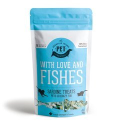 Granville Island Pet Treatery - With Love and Fishes – Sardine Treats for Cats & Dogs - Natural Pet Foods