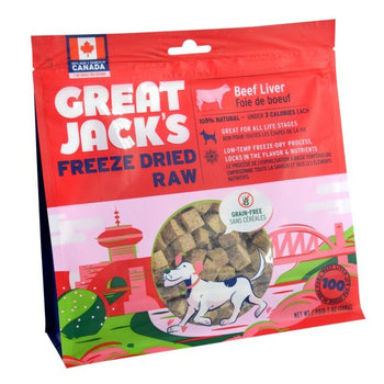 Great Jack's Freeze Dried Raw Treats Beef