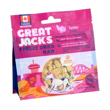Great Jacks Freeze Dried Raw Treats Turkey