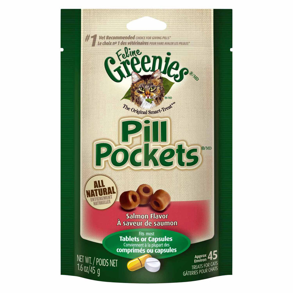 Greenies - Pill Pockets Salmon Flavor for Cats - Natural Pet Foods